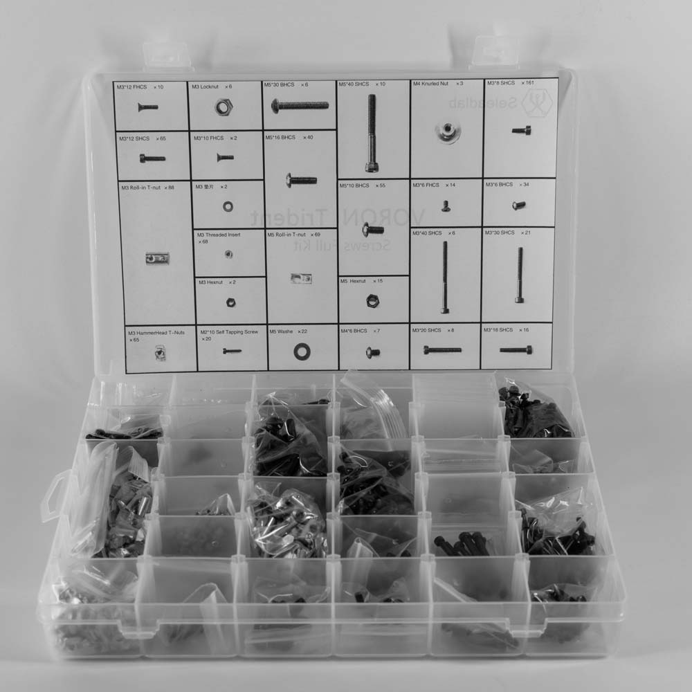 Kit completo de tornillos Sele - Voron Trident Full Kit reseña y precio